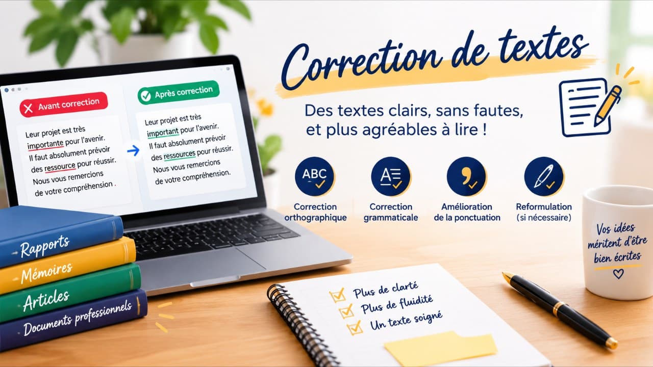 Correction de fautes d'orthographe et amélioration de textes